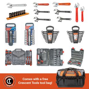 CRESCENT Fastening Tools Bundle - 16 Piece Set Plus Tool Bag and Free Shipping - ATG