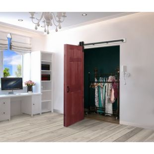 Bi-Fold Front Mount Single Barn Door Hardware Kits