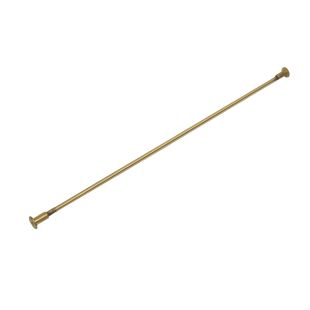 16"W Library Ladder Rung Support Kit - Brushed Satin Brass Finish