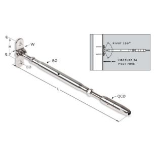 Feeney 9902W-PKG 1/8" Quick Connect Surface Mount Turnbuckle 