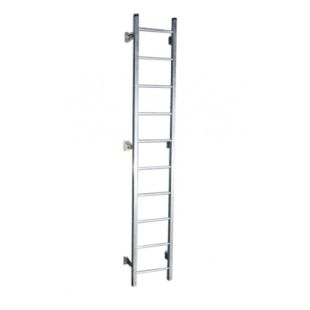Demuth Standard Knocked Down Galvanized Fixed Steel Ladders