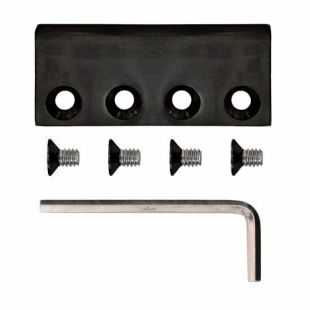 Quiet Glide NT141908 Black Flat Rail Connector for Steel Rail