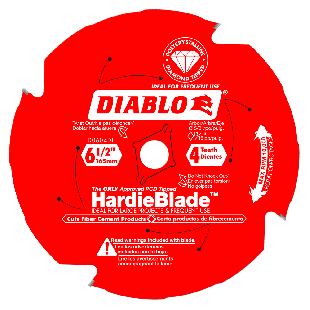 Diablo D0604DHA HardieBlade 6-1/2" x 4 Tooth Fiber Cement