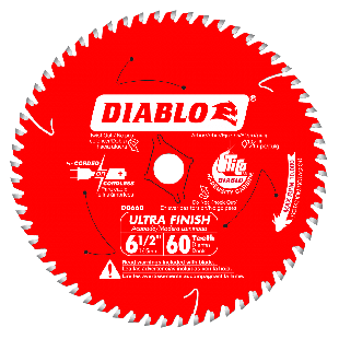Diablo D0660A 6-1/2" x 60 Tooth Ultra Finish Saw Blade