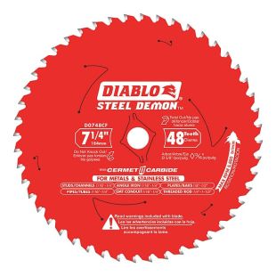 Diablo 7-1/4" 48-Tooth Circular Saw Blade for Stainless Steel and Metal Cutting