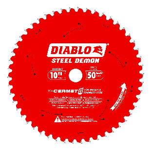 Diablo 10" x 50-Teeth Steel Demon Cermet II Saw Blade for Medium Metal