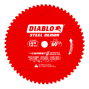 Diablo 12" x 60-Teeth Steel Demon Cermet II Saw Blade for Medium Metal