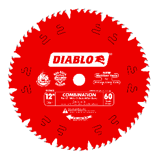Diablo 12" x 60-Teeth Combination Saw Blade for Wood