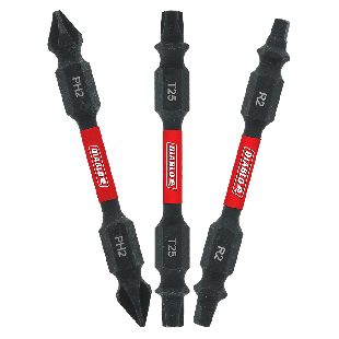 Diablo DDEV25-S3 2-1/2" Double-Ended Phillips / Square / Torx Drive Bit Assorted Pack