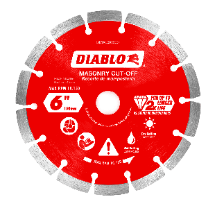 Diablo 6" Diamond Segmented Masonry Cut-Off Disc