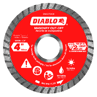 Diablo Diamond Turbo Cut-Off Discs for Masonry