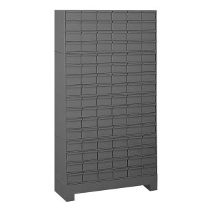 Durham Manufacturing 022-95 Steel Drawer Cabinet with Base and 96 Drawers - 6 Wide, 16 High - 34"W x 12-1/4"D x 62-1/4"H