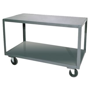 Durham HMT-2436-2-95 High Deck 2-Shelf Portable Table - 36"W x 24"D x 30-1/4"H