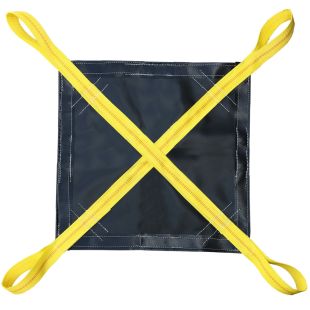 Eagle Industries ST-2020-L4 - 20' x 20' Vinyl Construction Snow Removal Tarp with 4 Lifting Loops