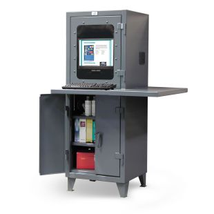 Strong Hold Extra Workspace Computer Cabinets