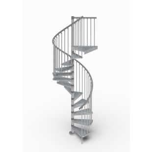 Naples Exterior Spiral Stair Kit | Outdoor Galvanized