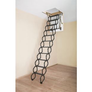 Fakro LST Series Scissor Attic Ladders - up to 10'10" - 350 lbs Capacity