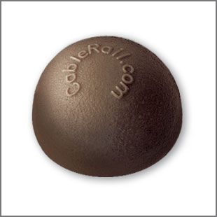 Feeney CableRail Bronze Colored End Cap Package (10/pkg)
