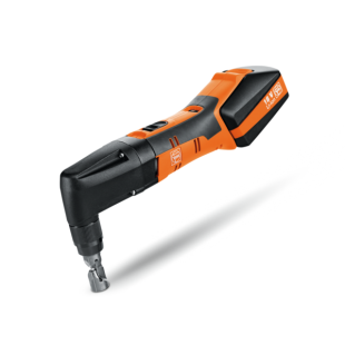 Fein 71320462090 ABLK 18 1.6 E Cordless Nibbler for up to 16 Gauge Thickness with 2 Batteries and Charger