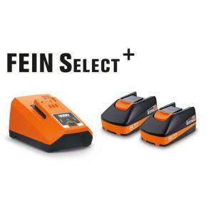 Fein 92604315090 Select+ 18V Battery Starter Set - 3 Ah - Comes with 2 Batteries and Charger