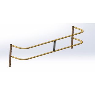 Garlock Egde Bump-Out Railings for RailGuard 200 Non-Penetrating Safety Guardrail Systems