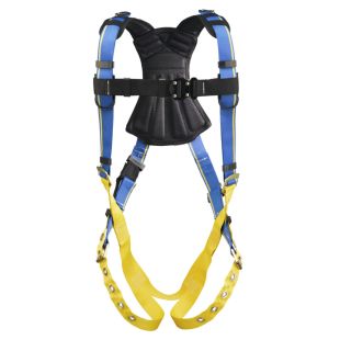 Werner H112001 Blue Armor 2000 Safety Harness - 1 D Ring - Quick Connect Chest - Tongue Buckle Legs - Small