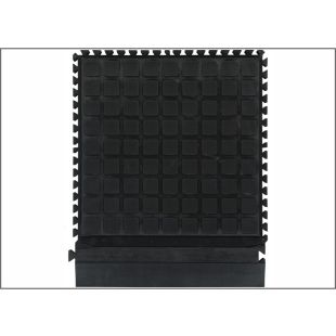 Andersen Hog Heaven III Comfort Modular Tile Anti-Fatigue Mat Side Section - 18" x 18" - Black