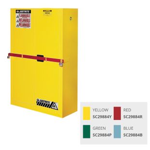 Justrite High Security Flammables Safety Cabinets 43"W x 65"H x 18"D - 45 Gallons