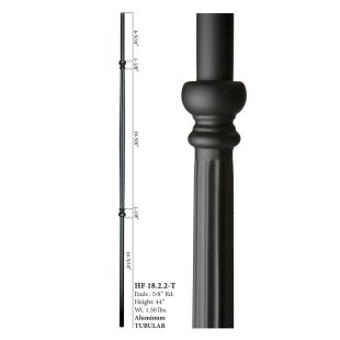 House of Forgings 5/8" Plain Reeded Bar Round Balusters