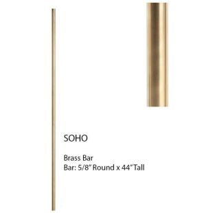 House of Forgings HF18.8.1 Round Baluster - Brass