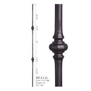 House of Forgings 9/16" Double Knuckle Solid Round Balusters