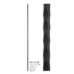 House of Forgings 9/16" Plain Hammered Solid Balusters - Orleans Collection