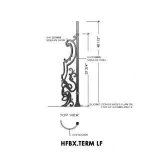 House of Forgings HFBX.TERM LF Bordeaux Terminating Panel for Left Termination