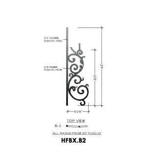 House of Forgings HFBX.B2 Bordeaux Concave Panel for Up to 48 Degree Angles