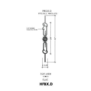 House of Forgings HFBX.D Bordeaux Post Panel for All Angles