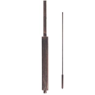 House of Forgings HFORB16.7.5 - 1/2" Square Foundation Iron Baluster - Oil Rubbed Bronze Faux Finish