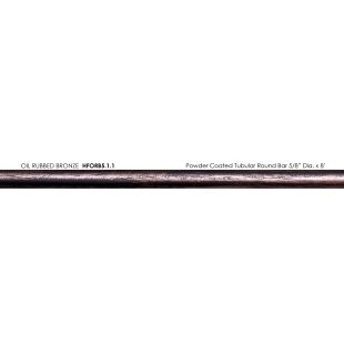 House of Forgings 5.1.1 - 5/8" x 8' Powder Coated Tubular Round Bar - Oil Rubbed Bronze