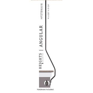 House of Forgings HFSTB16.6.16 Heights Collection Angular Side Mount Baluster - Satin Black