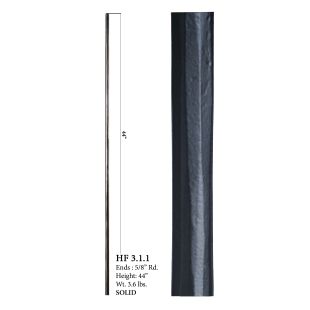 House of Forgings 5/8" Plain Solid Round Balusters
