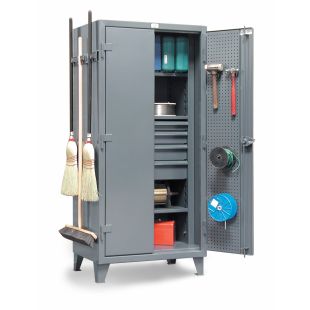 Strong Hold Inside Outside Tool and Janitorial Cabinets