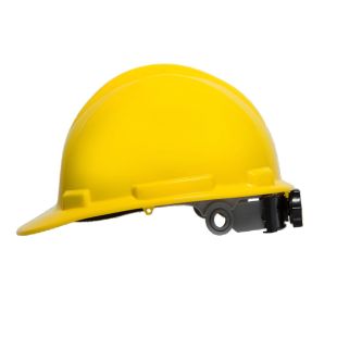 IronWear 3961-Y ANSI Ratchet Closure with Smooth Edge Hard Hat - Yellow - 20 Pack