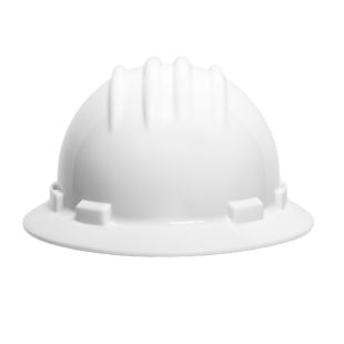 IronWear 3970-W Full Brim Suspension Ratchet Closure Hard Hat - White - 20 Pack
