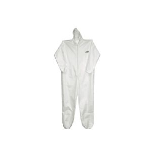 IronWear 1620-2XL White Disposable Polypropylene Attached Hood Coverall - 2X-Large - Pack of 10