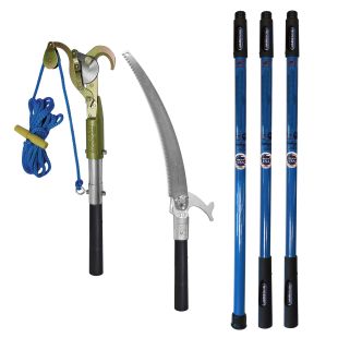 Jameson BLC-6PKG-1 - BLC Pole Pruning Kit - Base and Extension Poles with 13" Tri Cut Saw and Head, JA-14 Pruner Package and Adapter