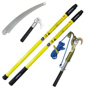 Jameson FGC-6PKG-1 - FGC Pole Pruning Kit - Base and Extension Poles with 13" Tri Cut Saw and Head JA-14 Pruner Package and Adapter