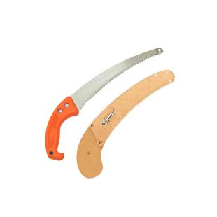 Jameson HS-16TE-OS Orange Hand Saw with 16" Tri-Cut Blade and Leather Scabbard