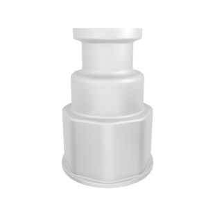 Justrite 12906 1-1/8" Thread with 3/4" Sanitary Connect Fitting