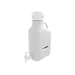 Justrite 12938 5L Polypropylene Carboy with 83mm Cap and Spigot