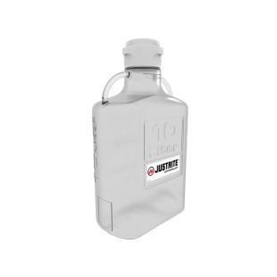 Justrite 12948 10 L Copolyester (PETG) Carboy with 83 mm Cap