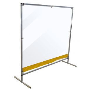Justrite 15610 - 6' x 5' Free Standing Workspace Cough and Sneeze Guard